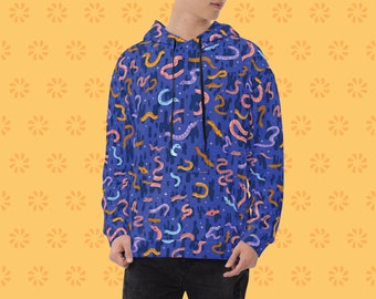 Squiggly Snakes - All Over Print Unisex Hoodie