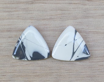 Free shipping within Australia! Handmade abstract polymer clay stud earrings in black and white with resin finish