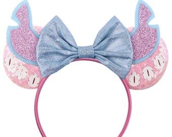 Lilo and Stitch Inspired Minnie Mouse Ears Headband / Lilo and Stitch Ears / Lilo and Stitch Minnie Ears / Aloha Ears / Minnie Mouse Ears