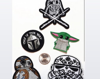 Galaxie Krieg Aufnäher, gestickt Eisen Cartoon Patch / Applikation Eisen, Baby Alien Patch,