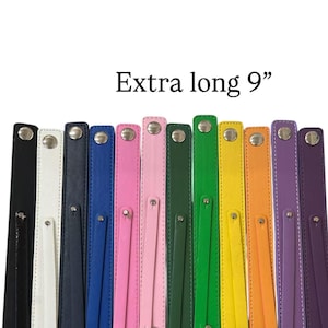EXTRA LONG 9 inches Faux Leather Wrist Slide Snap Bracelet / Bangle Style / DIY Fits 8mm Letters and Charms / Wholesale Bulk Bracelets