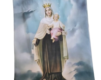 Our Lady of Mount Carmel , Virgen del Carmen  lady of Guadalupe, St Jude, Sacred Heart & Our Father, holy family, church gifts,