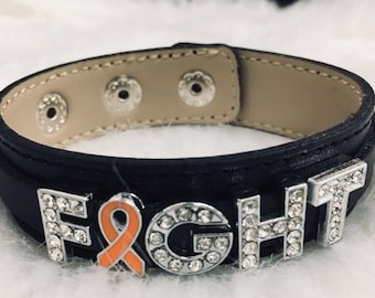 Bracelet ruban orange, sensibilisation aux causes de la sclérose en plaques, sensibilisation à la sclérose en plaques, automutilation, cancer du sein, TDAH, sensibilisation à la malnutrition, bijoux de sensibilisation