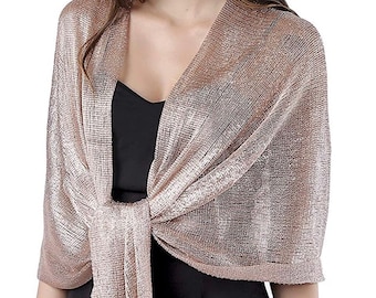 Rose gold scarf wrap Outlet
