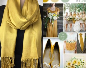 shawl for yellow dress