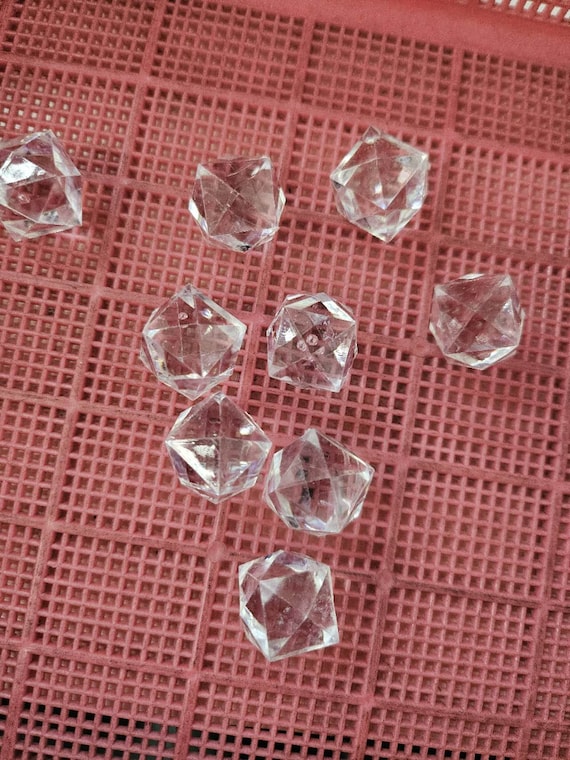 1lb 154pc Vase Fillers ice rock gold  / ice shards  / wedding deco / table setting / table confetti decoration / 20mm/