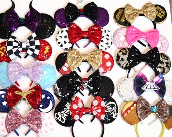 Princess Ears, Minnie Ears, Princess headband, Boy Mickey Ears, Cosplay Mickey Ears, Halloween Mouse Ears, Mickey Minnie Birthday Party