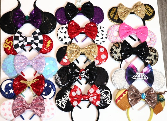 Princess Ears, Minnie Ears, Princess headband, Boy Mickey Ears, Cosplay Mickey Ears, Halloween Mouse Ears, Mickey Minnie Birthday Party