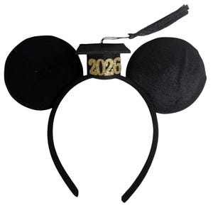 Graduation Mickey Minnie Ears / Boy man graduation Mouse ears - Grad Ears, Rose gold red Minnie Ears, 2026 Grad Mickey Ears,
