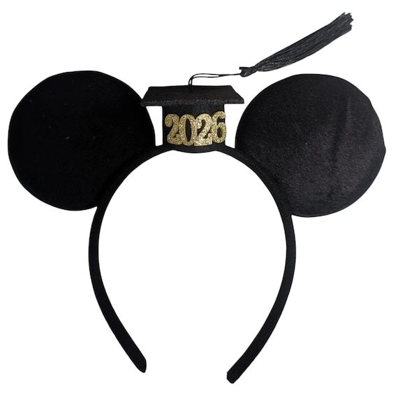 Graduation Mickey Minnie Ears / Boy man graduation Mouse ears - Grad Ears, Rose gold red Minnie Ears, 2025 Grad Mickey Ears,
