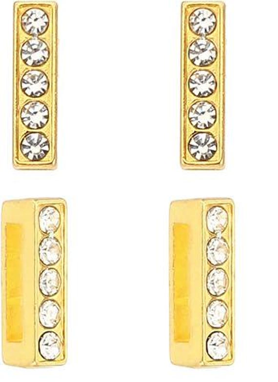 10/20/50/100 letter i  Gold Rhinestone Slide Letters Alphabet English Letters or Pick Your Own Letter Charms 8mm