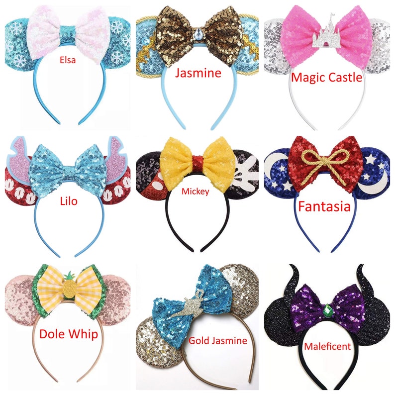 Princess Ears, Minnie Ears, Princess headband, Boy Mickey Ears, Cosplay Mickey Ears, Halloween Mouse Ears, Mickey Minnie Birthday Party image 9