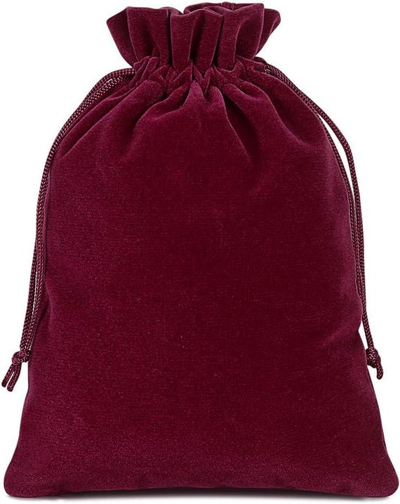 Set of 12 burgundy bags4" x 5" 5"x7" 6"x9"Wedding Favor Bags, Party Favor Bags, velvet Gift Bags Wedding Jute Bag Wedding party favor