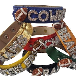 Football Bracelet , Personalized Handmade Bracelet baseball softball volleyball dance cheer Custom Football Bracelet Gift For Football Mom