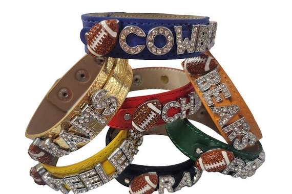 Football Bracelet , Personalized Handmade Bracelet baseball softball volleyball dance cheer Custom Football Bracelet Gift For Football Mom
