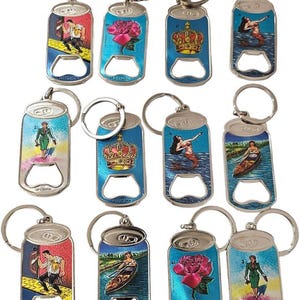 12 x Mexican Loteria Keychains Llaveros de Lotería Mexicana Keychain  / Mexican party favor flag skulls loteria key chains beer bottle