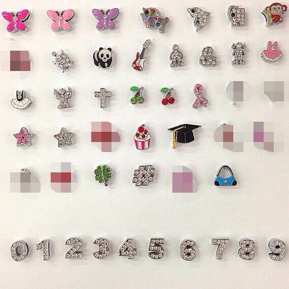 Vintage Number Charms '0' Thru '9' 10pc