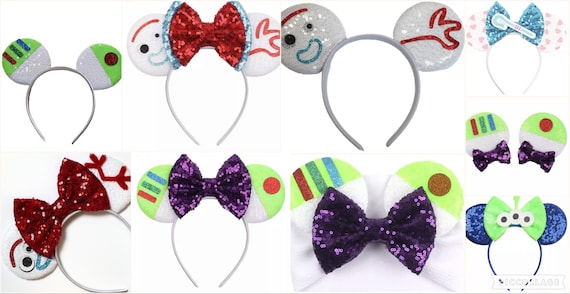 cowboy alien retro Inspired Minnie Mouse Ears Headband / boy Ears / Mouse ears headband / Boy Mickey Ears / Minnie Mouse Ears