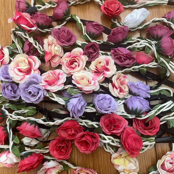 hippie flower headpiece