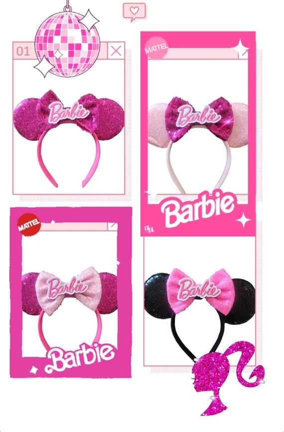 Hot Pink Minnie Mouse Ears, Pink Disney Ears, Valentines Day Mickey Ears, Mickey Ears, Minnie Ears, Red and Pink Mouse Ears Headband,