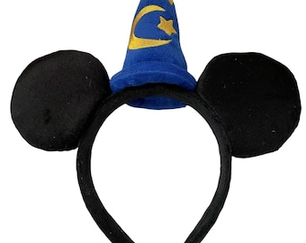 Orejas de Hechicero Mickey Mouse para niños / Orejas de Mickey para hombres / Diadema / Orejas de Hechicero / Orejas mágicas de Mickey / Orejas de Disney para niños