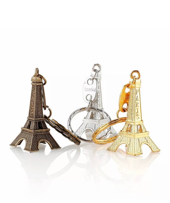 Set of 12 x Paris Eiffel Tower Keychain 2 inches with gift bag / Party Favors / sweet 15 16/ baby shower/Wedding Favor / Wedding Gift /