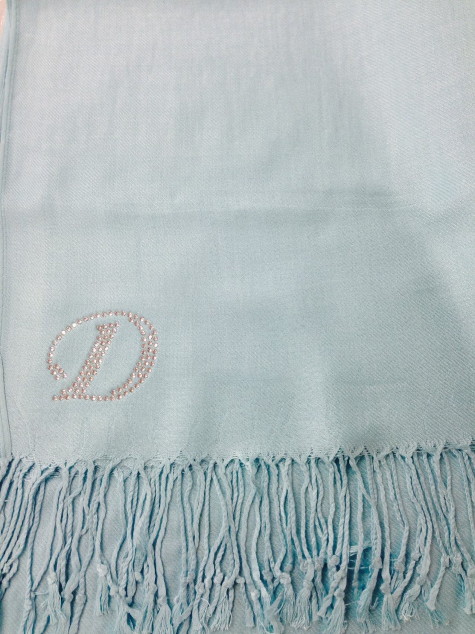 aqua pashmina shawl