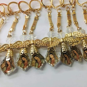 12 x Virgen de Guadalupe ángel bautismo primera comunión favor recuerditos bautizo bautizo favores