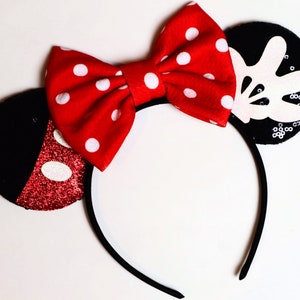 Mickey Minnie Mouse Ears Headband / Silver/Gold Black Mickey Ears/  DIY Minnie / Mickey Mouse Headbands Party Supplies/ Crafting Minnie Ears