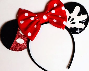 Mickey Minnie Mouse Ears Bandeau / Argent/Or Noir Mickey Ears/ DIY Minnie / Mickey Mouse Bandeaux Party Supplies/ Crafting Minnie Ears