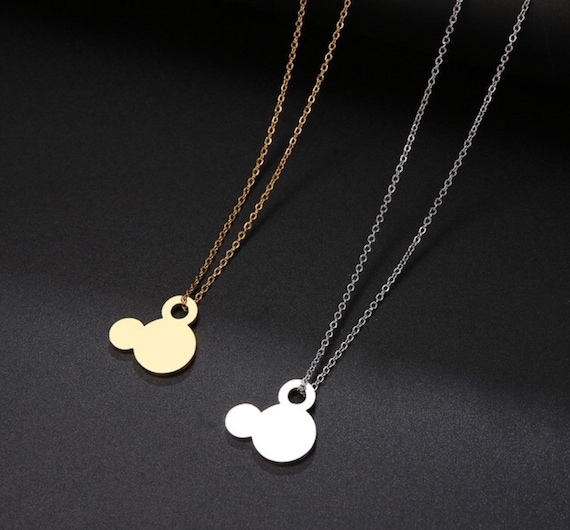 Super cute Mickey Minnie stainless Necklaces for Kids Jewelry Mini Mouse Animal Disney necklace/jewelry/ Disney Trip gift