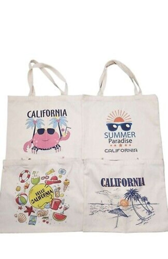 California summer Tote Bag Trendy Tote Bag Aesthetic Tote Bag Cute Tote bulk tote Bag Shopping  Bag California wedding welcome bags favor