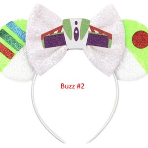 cowboy alien retro Inspired Minnie Mouse Ears Headband / boy Ears / Mouse ears headband / Boy Mickey Ears / Halloween headband Buzz #2