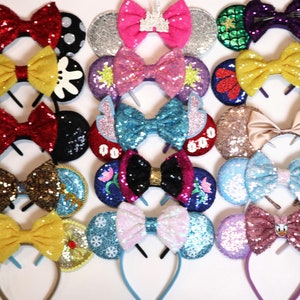 Princess Ears, Minnie Ears, Princess headband, Boy Ears, Cosplay headband, Halloween headband, Birthday Party Favor image 1