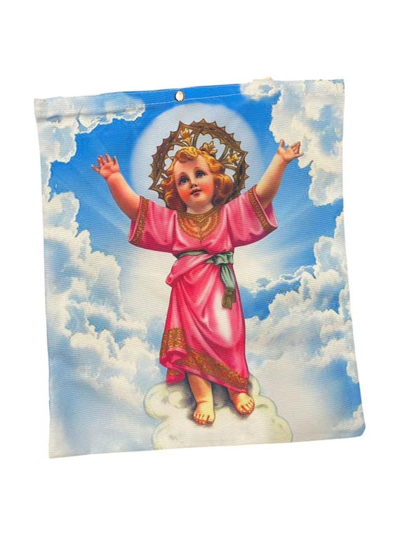Divine child Canvas Tote Bag _ Craft Bag, shopping bag, Prayer Bag, Catholic Bags, Gifts for Mom, Christmas gift