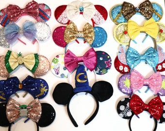 Princess Ears, Minnie Ears, Princess headband, Boy Mickey Ears, Cosplay Mickey Ears, Halloween Mouse Ears, Mickey Minnie Birthday Party