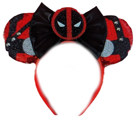 Deadpool Avengers Minnie Mouse Ears Headband / Avengers Campus Mickey Ears / Scarlet Witch Minnie ears