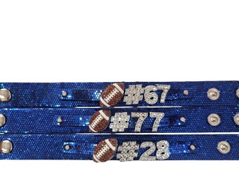 Football Bracelet Football Charm Bracelet baseball softball volleyball dance Custom Football Bracelet Gift For Football Mom Football Jewelry