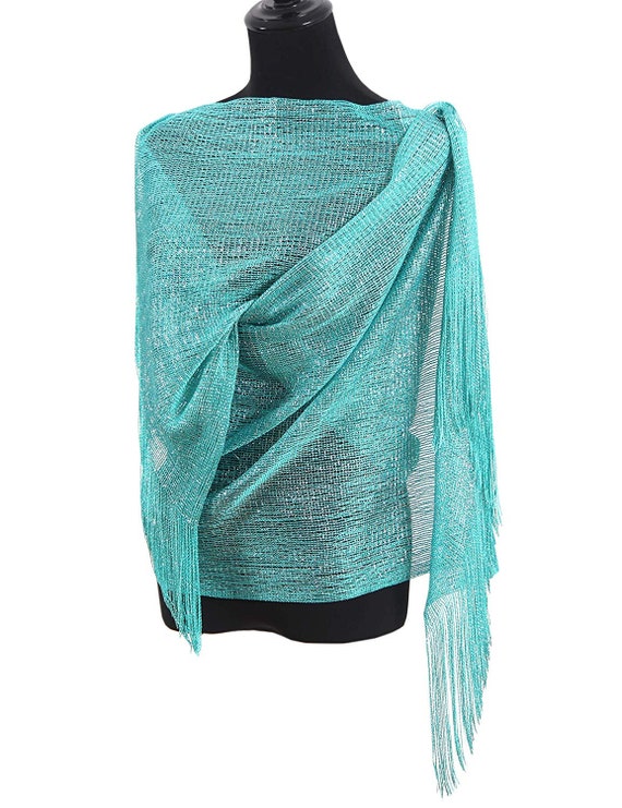 Mint Green Wedding Scarf Shawl 