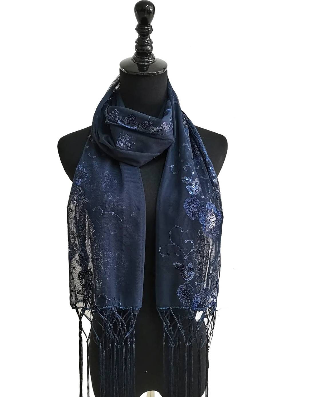 Elizabetta Italian Silk Wool Scarf - Black Gold Bronze Paisley