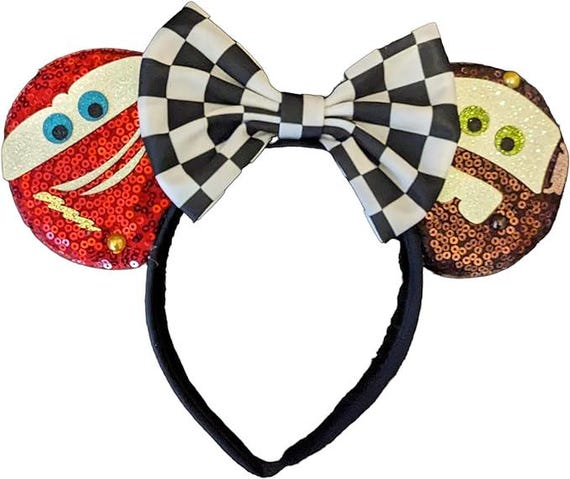 Cars inspired Ears, Car Ears, Cars Minnie Ears, Food and Wine Festival Ears, Disney Ears , Car mickey ears
