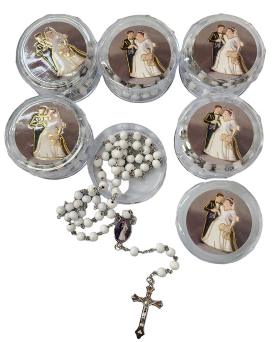 Bulk 12  x wedding favor Bride and Groom Wedding Scented Rosary Beads hand fans keychain gift idea of guest party favor gifts for guest