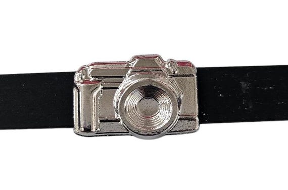 Set of 10pc camera photography artist photoshoot Slide Charm Fits 8mm Wristband for Jewelry / Crafting