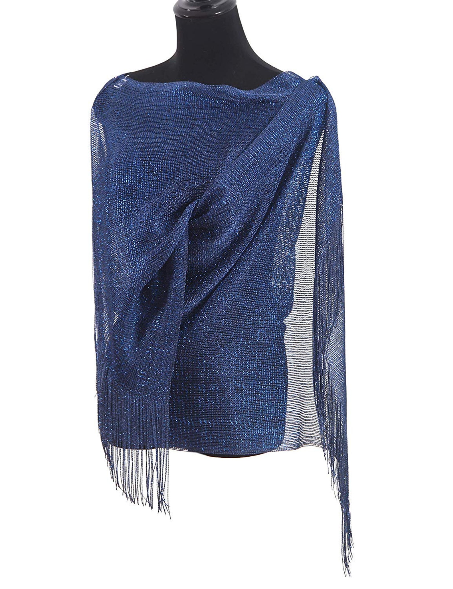 sparkly silver shawl
