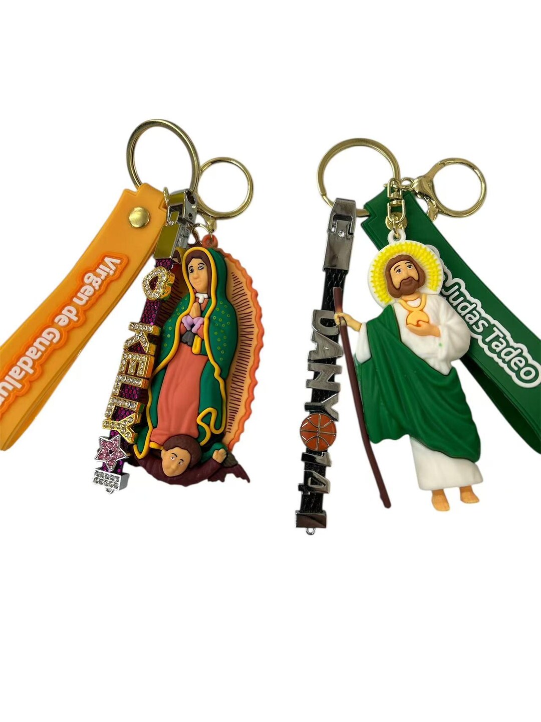 3D Virgen De Guadalupe and San Judas Tadeo Chain - St. Jude