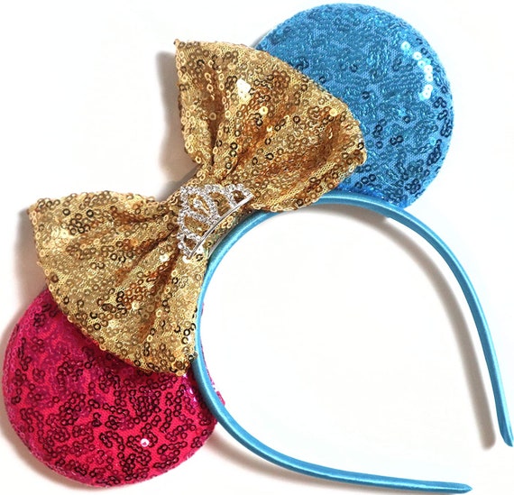 Aurora Inspired Minnie Ears / Sleeping Beauty Minnie Mouse Ears / Princess Aurora / Aurora Ears / Sleeping Beauty Theme / Disneyland Ears
