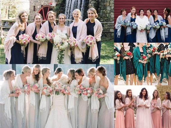 bridesmaid pashmina shawls