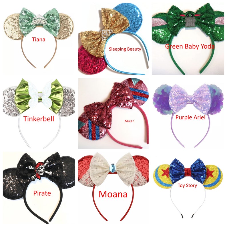 Princess Ears, Minnie Ears, Princess headband, Boy Ears, Cosplay headband, Halloween headband, Birthday Party Favor image 3