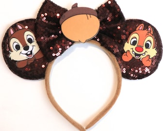 Chip Cosplay Stirnband, Halloween Burg Hawaii Schuhe Apfel glänzend Bögen Maus Ohren Glitzer Party Prinzessin Dekoration Cosplay Kostüm