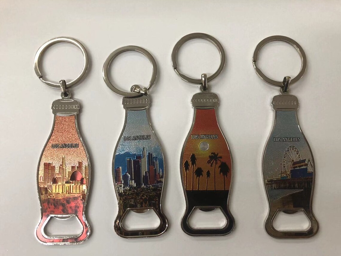 Set of 12 Los Angeles California Souvenir Keychain / I Heart Etsy